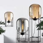 Hermann – Nordic Large Glass LED Table and Floor Lamp for Cozy Spaces Kozyled