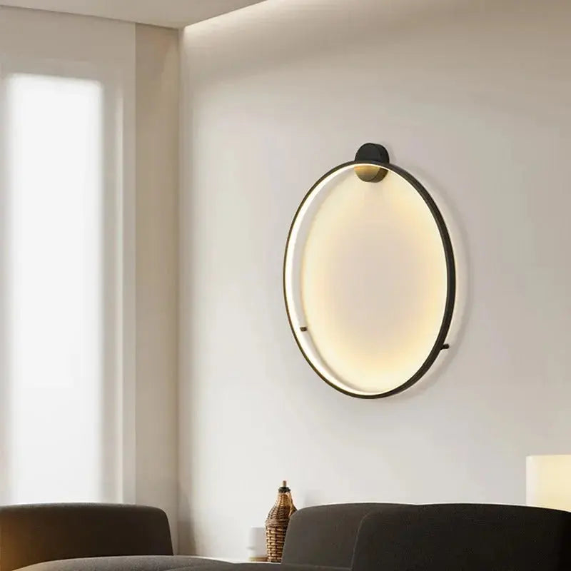 Luna – Modern Minimalist Dimmable LED Ring Wall Lamp for Sleek, Ambient Lighting Kozyled