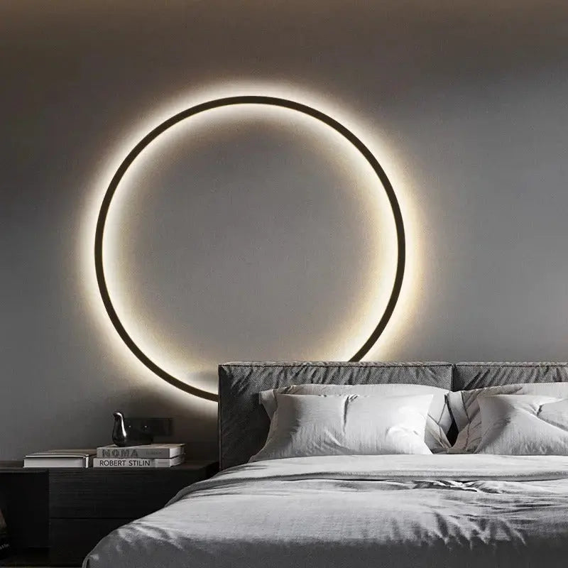 Luna – Modern Minimalist Dimmable LED Ring Wall Lamp for Sleek, Ambient Lighting Kozyled