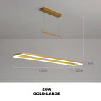 Kaelen – Modern Scandinavian Aluminum Dimmable LED Dining Table/ bar lamp Lampasa.com