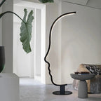 Madeline™ – Nordic Human Face Dimmable LED Floor Lamp for Artistic, Adjustable Lighting Kozyled