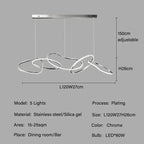 Edda – Creative Circular Dimmable LED Pendant Light for Dining Tables and Bars Kozyled.com
