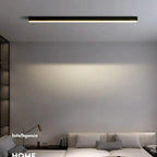Asta – Modern Minimalist Long Beam LED Ceiling Lamp for Sleek Lighting Kozyled