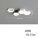 Finn – Modern Honeycomb Dimmable LED Ceiling Lamp for Stylish Ambient Lighting Kozyled