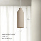 Aiko – Handmade Japanese Wabi-Sabi Oblong LED Pendant Light for Serene, Minimalist Interiors Kozyled