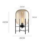 Hermann – Nordic Large Glass LED Table and Floor Lamp for Cozy Spaces Kozyled