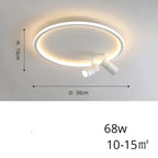 Alva – Modern Dimmable LED Ceiling Lamp with Adjustable Spotlights for Versatile Lighting Kozyled