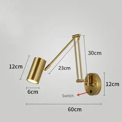 Vigi – Modern Adjustable Long Arm LED Wall Lamp Series for Versatile Lighting Kozyled