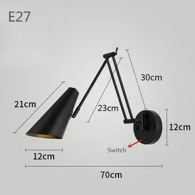 Vigi – Modern Adjustable Long Arm LED Wall Lamp Series for Versatile Lighting Kozyled