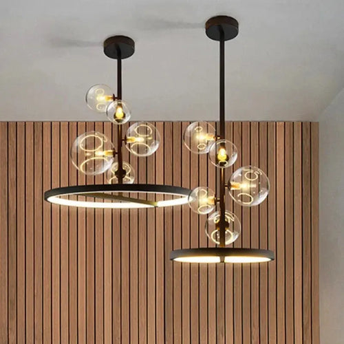 Aleksander – Nordic Artistic LED Pendant Light with Glass Ball Design Kozyled.com