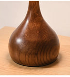 Julius – Mushroom-Style Glass and Walnut LED Table Lamp for Elegant Living Spaces Kozyled