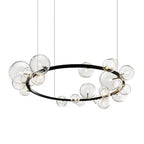 Bendik – Nordic Clear Glass Ball LED Pendant Light with Round Design Kozyled.com