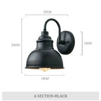 Elinor – Industrial Retro Outdoor IP65 Wall Lamp for Durable Vintage Lighting Kozyled
