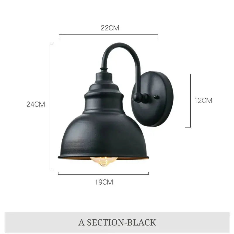 Elinor – Industrial Retro Outdoor IP65 Wall Lamp for Durable Vintage Lighting Kozyled