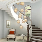 Celestia – Luxury Modern Dimmable LED Staircase Chandelier Lampasa.com