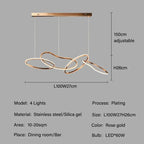 Edda – Creative Circular Dimmable LED Pendant Light for Dining Tables and Bars Kozyled.com