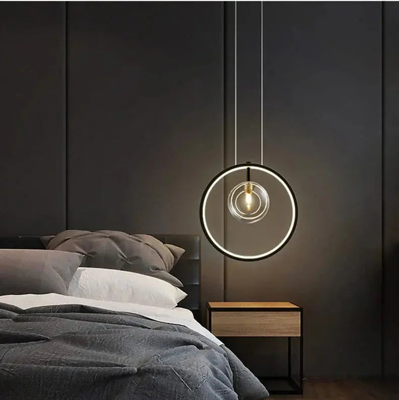 Aleksander – Nordic Artistic LED Pendant Light with Glass Ball Design Kozyled.com