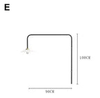 Zelda – Nordic Long-Pole Rotary Swing Arm LED Wall Lamp for Flexible Lighting Kozyled