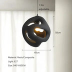Misaki – Unique Handmade Japanese Wabi-Sabi LED Pendant Light for Tranquil, Minimalist Interiors Kozyled