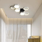 Finn – Modern Honeycomb Dimmable LED Ceiling Lamp for Stylish Ambient Lighting Kozyled