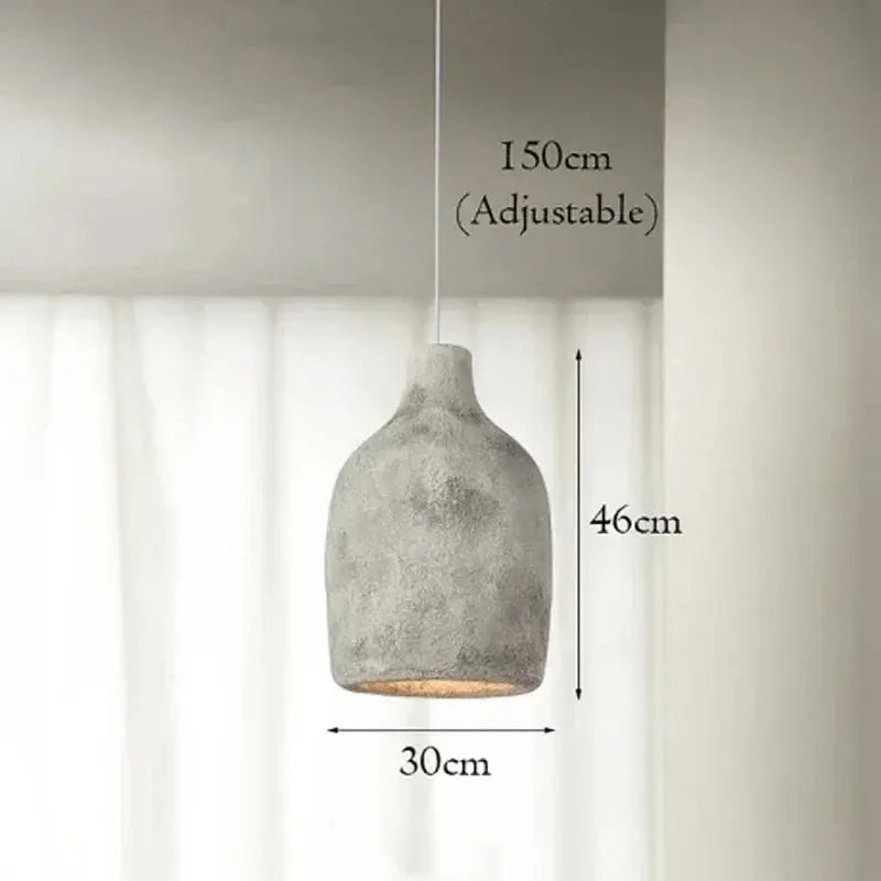 Satoko – Handmade Japanese Wabi-Sabi LED Pendant Light for Calm and Minimalist Interiors Kozyled