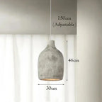 Satoko – Handmade Japanese Wabi-Sabi LED Pendant Light for Calm and Minimalist Interiors Kozyled