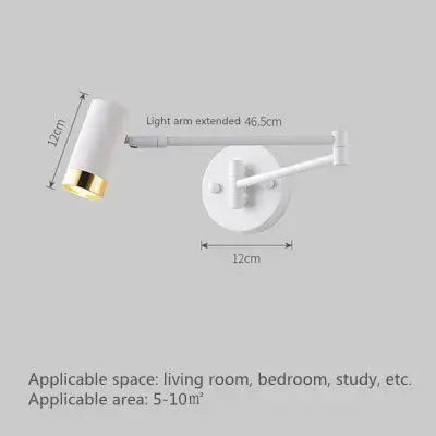 Vigi – Modern Adjustable Long Arm LED Wall Lamp Series for Versatile Lighting Kozyled