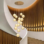 Celestia – Luxury Modern Dimmable LED Staircase Chandelier Lampasa.com
