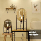 Hermann – Nordic Large Glass LED Table and Floor Lamp for Cozy Spaces Kozyled
