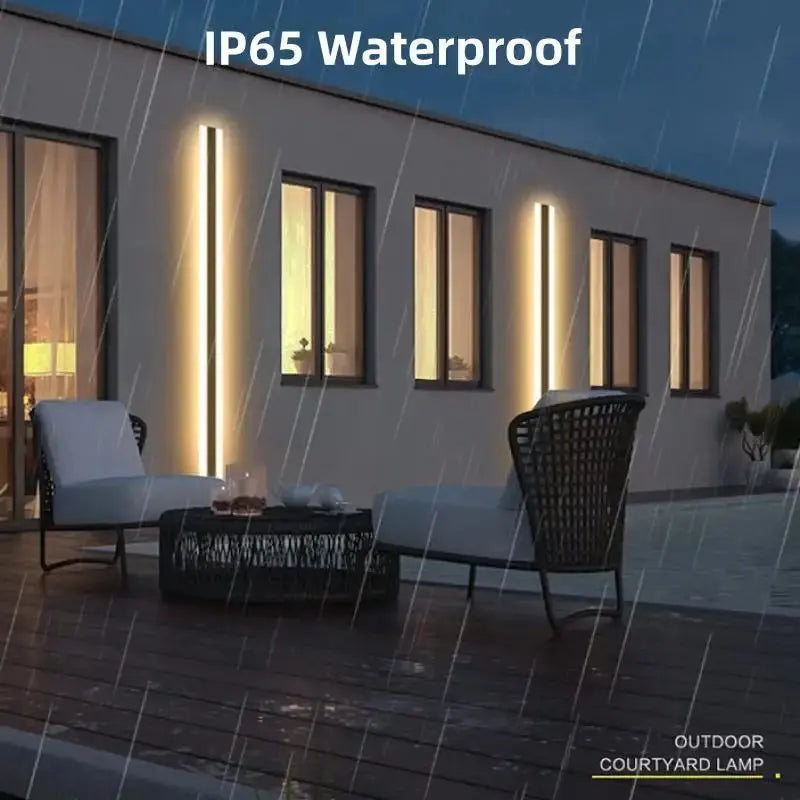 Frida – Modern Long Strip IP65 Waterproof LED Outdoor Lamp for Durable Exterior Lighting Kozyled