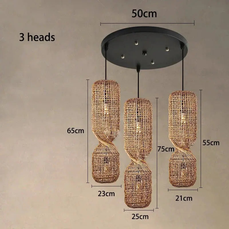 Kira – Vintage-Style Wicker LED Pendant Light for Classic, Cozy Spaces Kozyled
