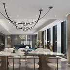 Krystof – Nordic Dimmable LED Pendant Light with Glass Shade and Leather Belt Suspension Kozyled.com