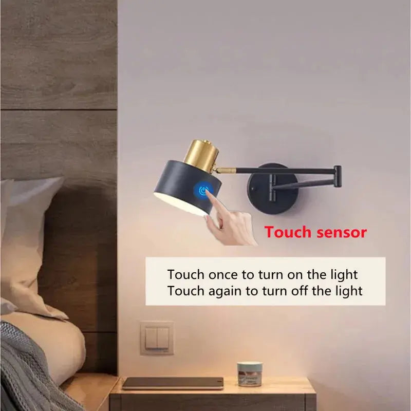 Vigi – Modern Adjustable Long Arm LED Wall Lamp Series for Versatile Lighting Kozyled