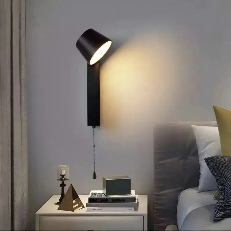 Fenrik – Minimalist Pull Switch Rotatable LED Wall Lamp Lampasa.com