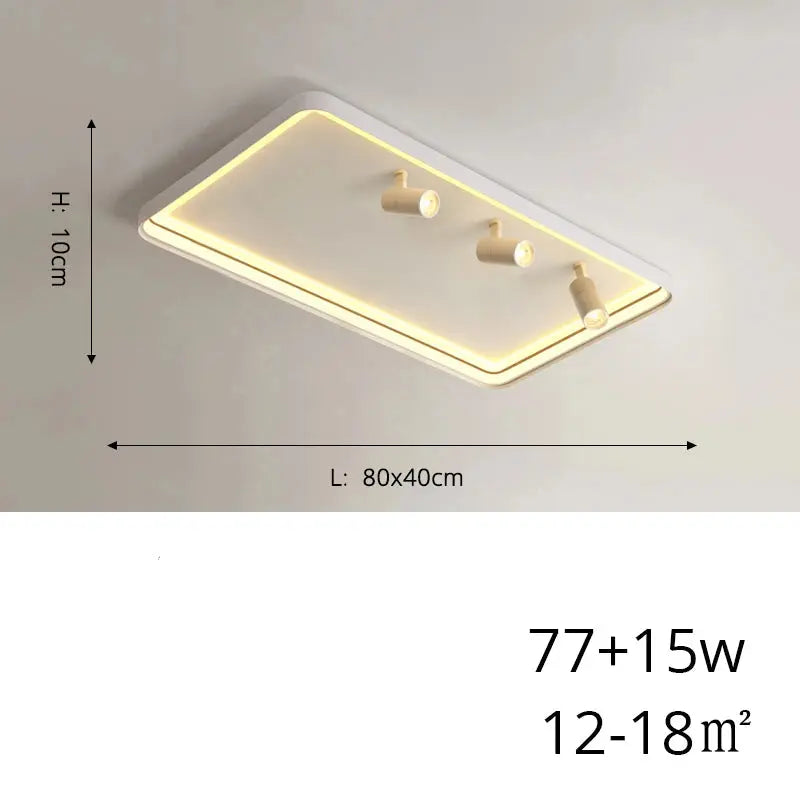 Sigrid – Nordic Minimalist LED Ceiling Lamp with Adjustable Spotlight for Modern Spaces Kozyled
