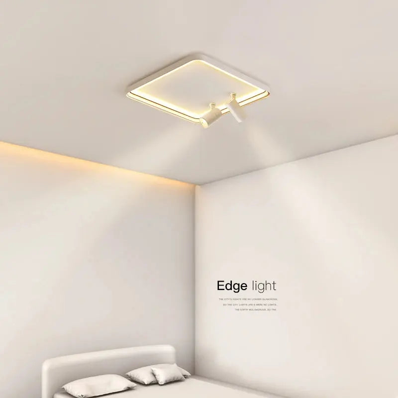 Sigrid – Nordic Minimalist LED Ceiling Lamp with Adjustable Spotlight for Modern Spaces Kozyled