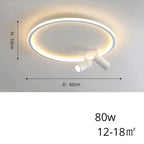 Alva – Modern Dimmable LED Ceiling Lamp with Adjustable Spotlights for Versatile Lighting Kozyled