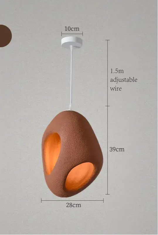 Mitsu – Handmade Japanese Wabi-Sabi Style LED Pendant Light for Natural Minimalist Interiors Kozyled