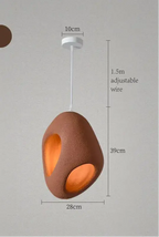 Mitsu – Handmade Japanese Wabi-Sabi Style LED Pendant Light for Natural Minimalist Interiors Kozyled
