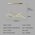 Edda – Creative Circular Dimmable LED Pendant Light for Dining Tables and Bars Kozyled.com