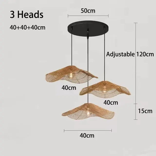 Lyra – Hand-Knitted Rattan LED Pendant Light for Cozy, Natural Decor Kozyled
