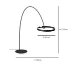 Alberte – Modern Luxury Dimmable LED Ring Floor Lamp Series Lampasa.com