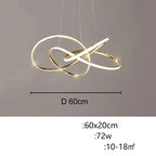 Ashild – Nordic Modern Geometric Line Dimmable LED Pendant Lamp for Sleek Interiors Kozyled