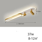 Jensen – Modern LED Ceiling Lamp with Adjustable Spotlights for Focused Lighting Kozyled