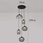 Tyra – Modern Spiral Dimmable LED Staircase Chandelier Lampasa.com