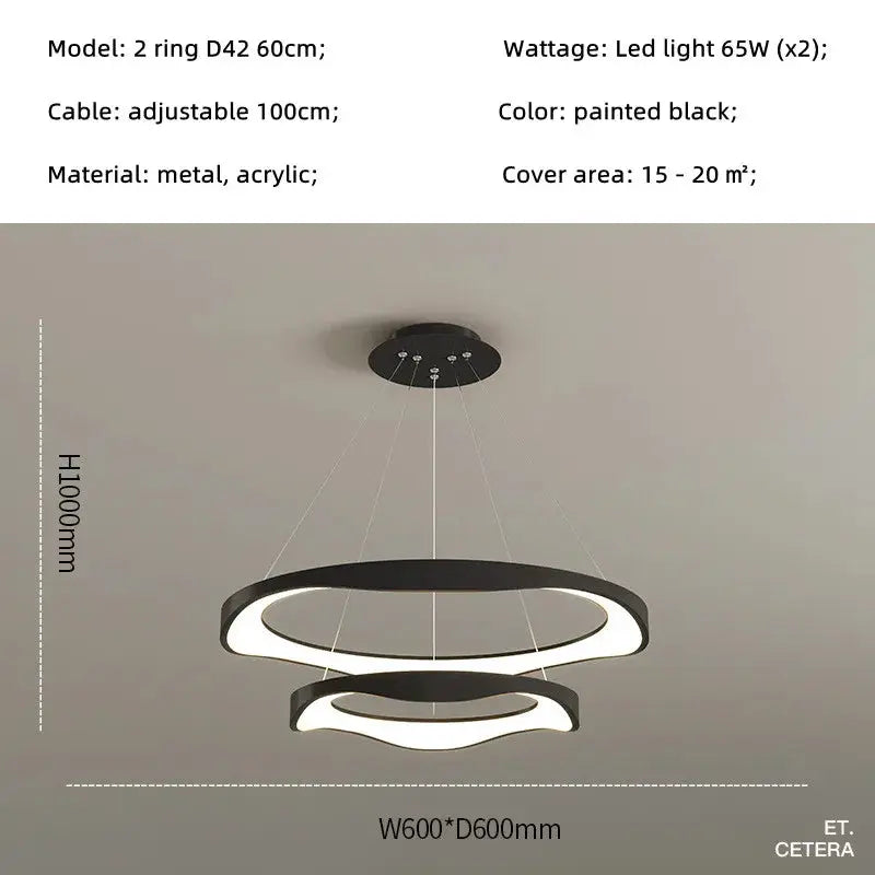 Luuk – Modern Dimmable LED Pendant Light with Creative Design Lampasa.com