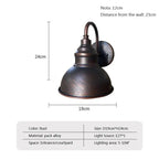 Elinor – Industrial Retro Outdoor IP65 Wall Lamp for Durable Vintage Lighting Kozyled