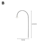 Zelda – Nordic Long-Pole Rotary Swing Arm LED Wall Lamp for Flexible Lighting Kozyled