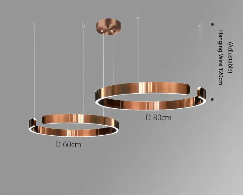 Alberte – Modern Luxury C-Ring Dimmable LED Pendant Lamp Kozyled