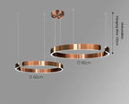 Alberte – Modern Luxury C-Ring Dimmable LED Pendant Lamp Kozyled